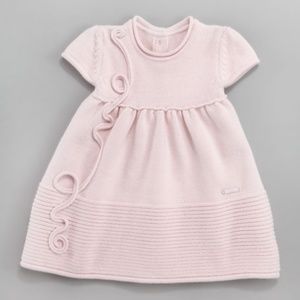 Baby Dior Tricot Knit Dress With Dior Bag